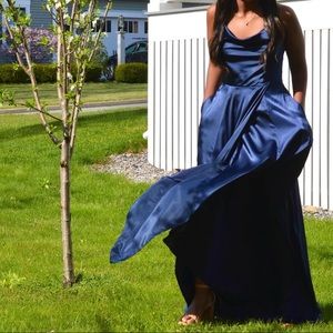 Cowl Neck Prom Dress